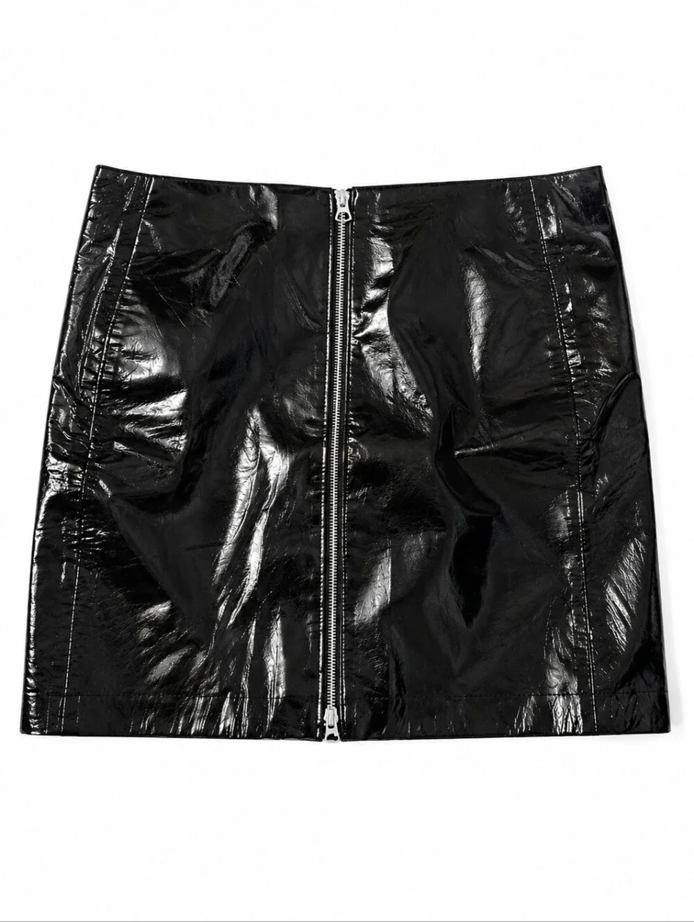 RAG&BONE | Heidi Patent Leather Mini Skirt in Black ~ Size US 12